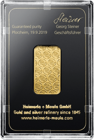 10 g Gold CombiBar Heimerle & Meule