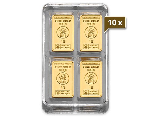 10 x 36 x 1 g Gold UnityBox XS Heimerle und Meule