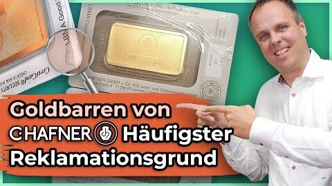Die häufigste Reklamation zu Goldbarren von C.Hafner Die häufigste Reklamation zu Goldbarren von C.Hafner