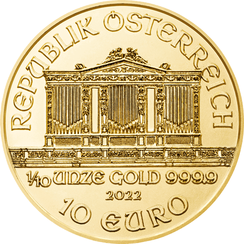 1/10 oz Gold Wiener Philharmoniker 2022 