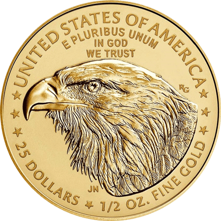 1/2 Unze Gold American Eagle 2022 Typ 2