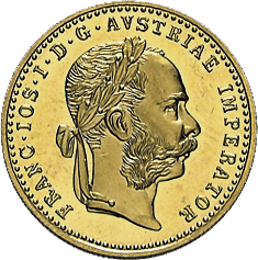 1 Dukat Österreich Goldmünze Motiv