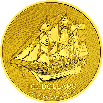 1 Unze Gold Cook Island Bounty 2021 Motiv