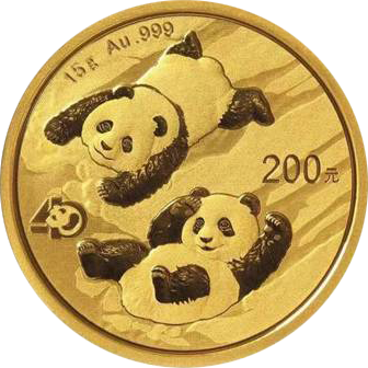 15 g Gold China Panda 2022