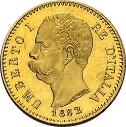 5,81 g Gold 20 Italienische Lire