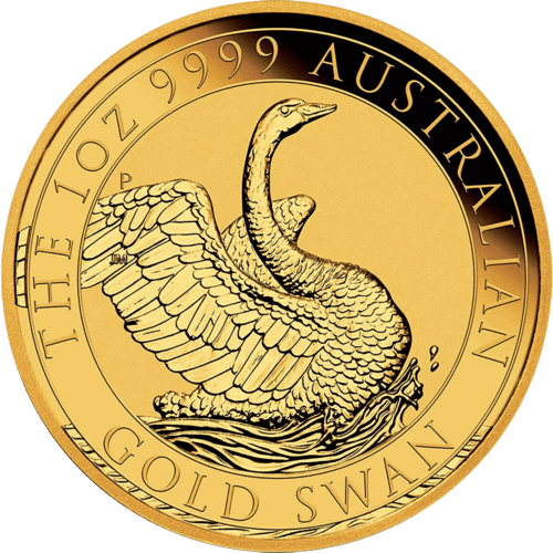 Vorderseite 1 oz Gold Australien Schwan 2020