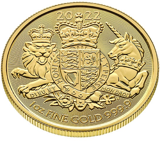 1 oz Gold Royal Arms 2022
