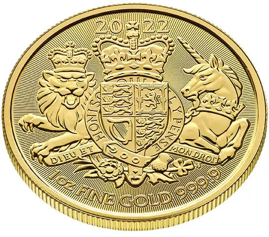 1 oz Gold Royal Arms 2022
