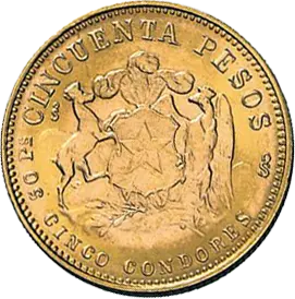 goldmuenze 50 pesos chile