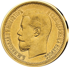 5,81 g Gold 7,5 Rubel Russland diverse Jahrgänge