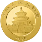 Rückseite Goldmünze 30 Gramm China Panda 2020 Rückseite Goldmünze 30 Gramm China Panda 2020