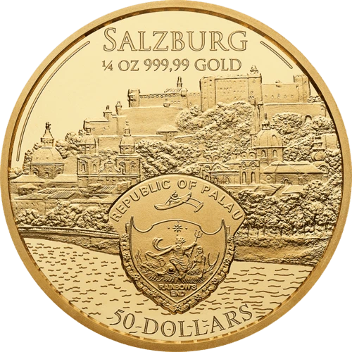 1/4 Unze Gold Mozart 2017  Rückseite