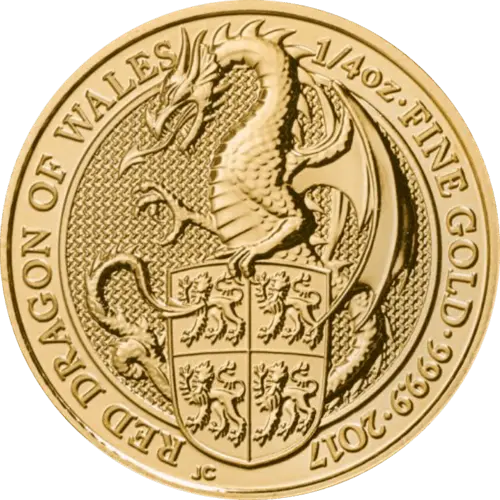 goldmuenzen queens_beasts_dragon 1_4oz rs
