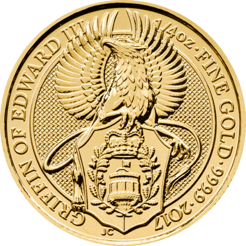 1/4 Unze Gold The Queen´s Beasts - Griffin of Edward III 2017