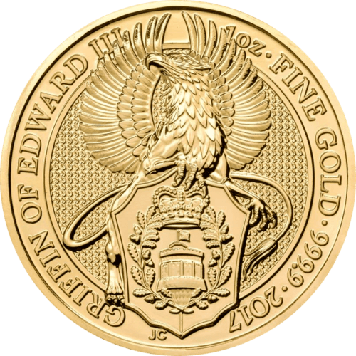 1 Unze Gold The Queen´s Beasts - Griffin of Edward III 2017