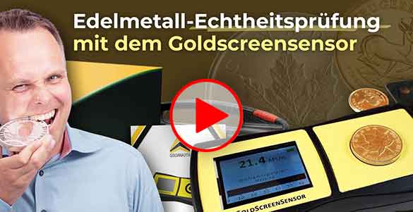 GoldScreenSensor | Einfache Echtheitsprüfung für Barren und Münzen