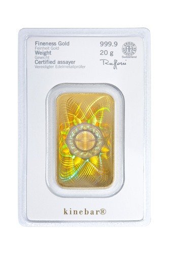 Inkjet Etiketten Polyester Gold mit Hologramm Effekt glänzend, 125mm,  endlos, 47m Lang, KD: 76mm, AD: 152mm, günstig kaufen