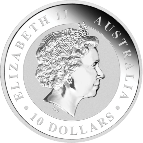  Rückseite der 10 Unzen Silber Australien Koala von Hersteller The Perth Mint Australia