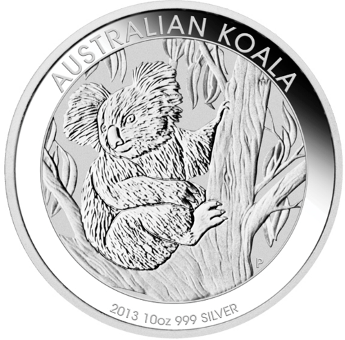 Vorderseite 10 Unzen Silber Australien Koala 2013 von Hersteller The Perth Mint Australia
