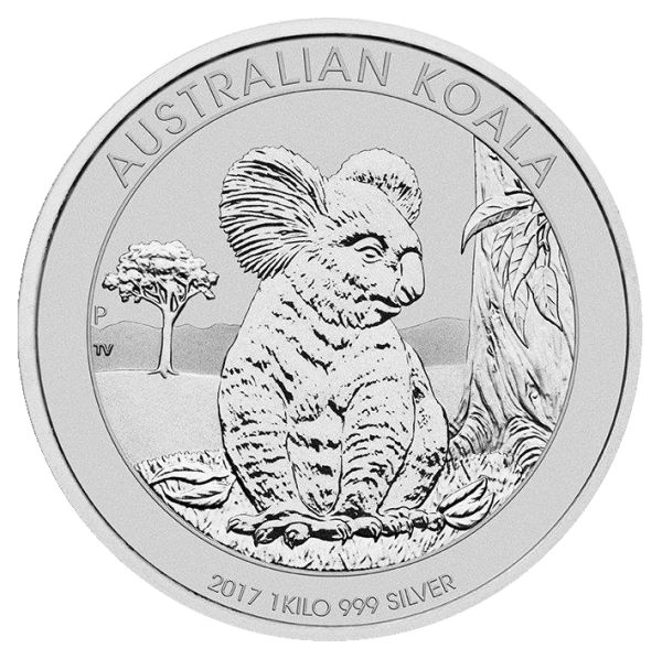 Vorderseite der 1 kg Silber Australian Koala 2017 von Hersteller Perth Mint Australien