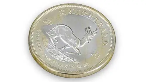 Krügerrand mit Milchflecken Krügerrand mit Milchflecken