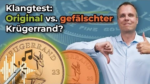 Krügerrand original vs gefälscht