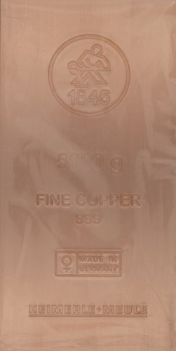 5 kg Kupferbarren Heimerle und Meule