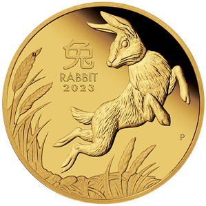 1/20 oz Gold Lunar III Hase 2023