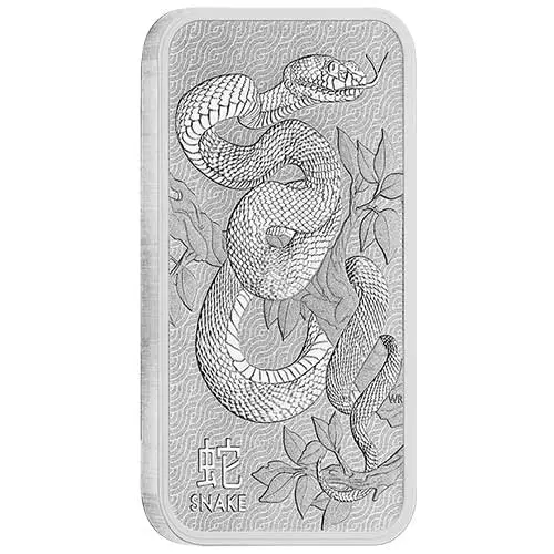 1 unze silberbarren lunar schlange rand