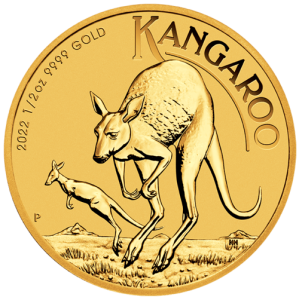 1/2 Unze Gold Känguru 2022 Motivseite