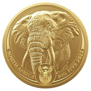 1 Unze Gold The Big Five 2022 Elefant