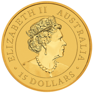 Rückseite 1/10 Unze Gold Australien Känguru 2021 (lagernd Frankfurt), von dem Hersteller Perth Mint