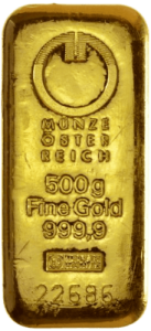 500 g Goldbarren Münze Österreich