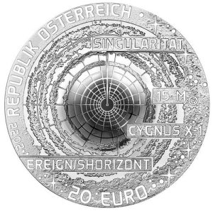Schwarzes Loch 2022 Faszination Universum 20 Euro Silber