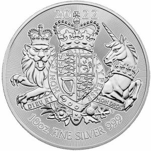 10 Unzen Silber The Royal Arms 2022 Motiv