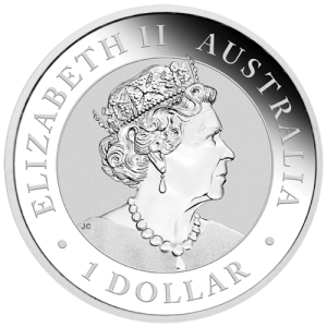 Rückseite der 1 Unze Silber Australian Koala 2020 von Hersteller  Perth Mint