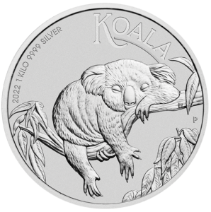 1 kg Silber Koala 2022 Motiv 