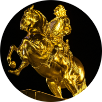 Logo Der Goldene Reiter, Standort Dresden