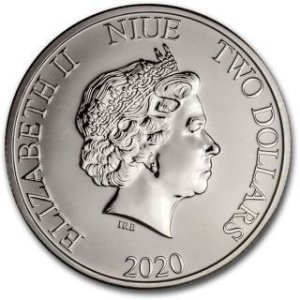 Rückseite der 1 Unze Silber Disney Der König der Löwen Rafiki 2020 von Hersteller  New Zealand Mint