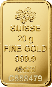 20 g Goldbarren Pamp Suisse Lady Fortuna RS