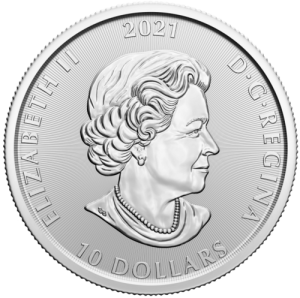 Rückseite 2 Unzen Silber Werwolf 2021 von Hersteller Royal Canadian Mint