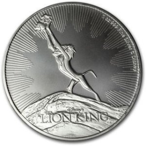 Vorderseite der 1 Unze Silber Disney Der König der Löwen Rafiki 2020 von Hersteller  New Zealand Mint