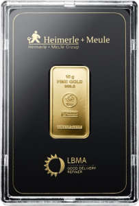 10 g Gold Combibar Heimerle und Meule