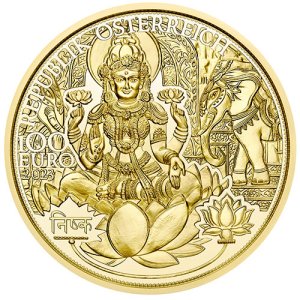 1/2 oz Gold das goldene Indien 2023 Wertseite