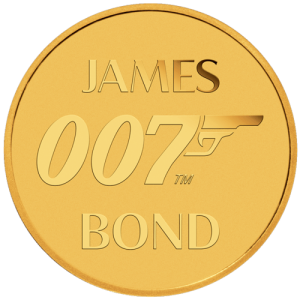 0,5 g Gold 007 James Bond 2020 Motiv
