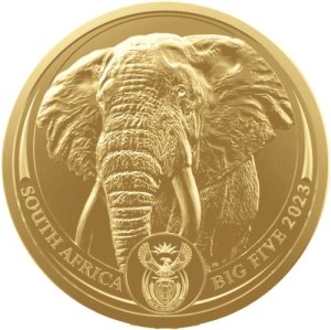 1 Unze Gold The Big Five 2023 Elefant