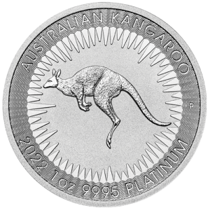 1 Ounce Platinum Kangaroo 2022 Motif