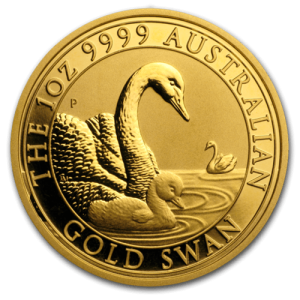 Vorderseite 1 oz Gold Australien Schwan 2019