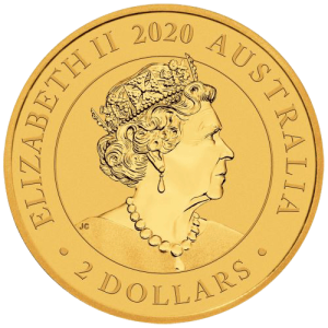 Rückseite Gold 0,5 g Australien Mini Roo 2020