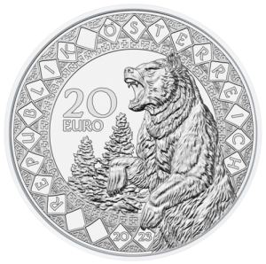 Wert Silber 20 Euro Augen der Kontinente Heilkraft des Bären 2023